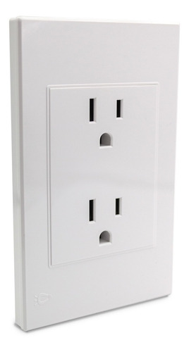 Imagen 2 de 6 de Toma Corriente Doble Blanca Premium White De Lujo Pack X3