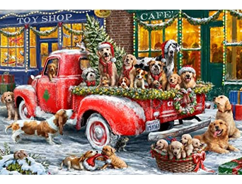 Canine Christmas Jigsaw Puzzle 100 Piece, Large Pieces ...