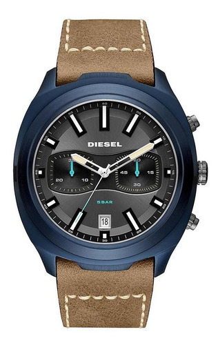 Relógio Diesel Masculino Brave Blue Azul Dz4490/0mn