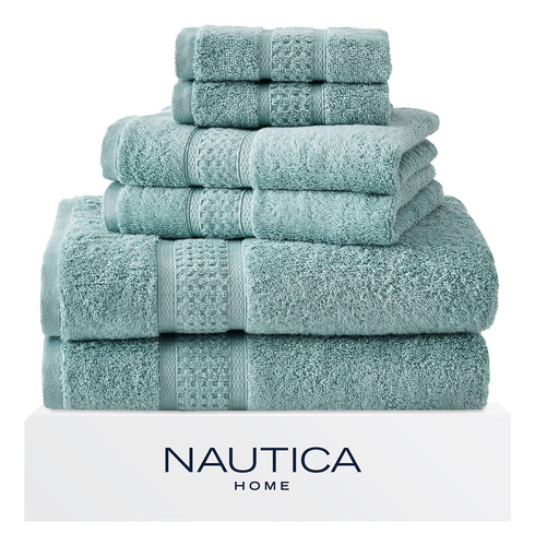 Nautica - Juego De Toallas De Baño De 6 Piezas, Absorbente.