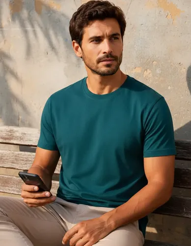 Camiseta Masculina Básica Slim Algodão - Várias Cores Ogochi