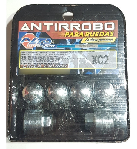 Juego De Tuercas Antirrobo Ford Kuga Aleación Premium !!