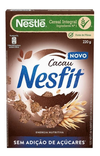 Cereal Matinal Integral Cacau S/ Adição Açúcares Nesfit 220g