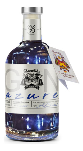 Gin Azure - London Dry Gin - Premium- Brennstube Pomerode