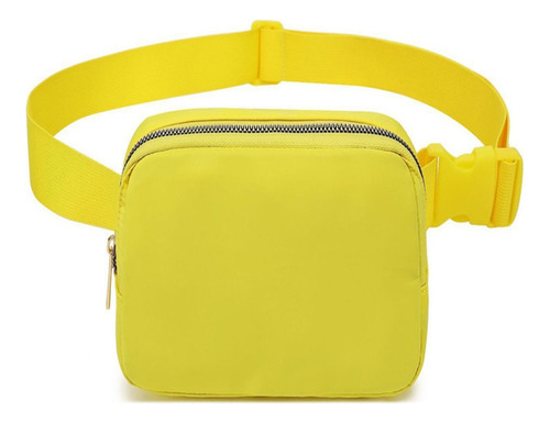 Amarillo Solid Deportes Coin Crossbody Bolsa De Pecho