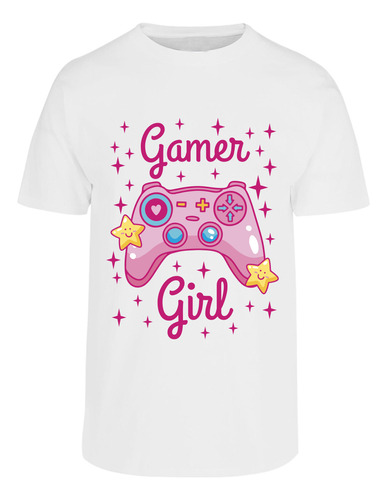 Playera Diseño Gamer Girl - Regalo De Cumpleaños
