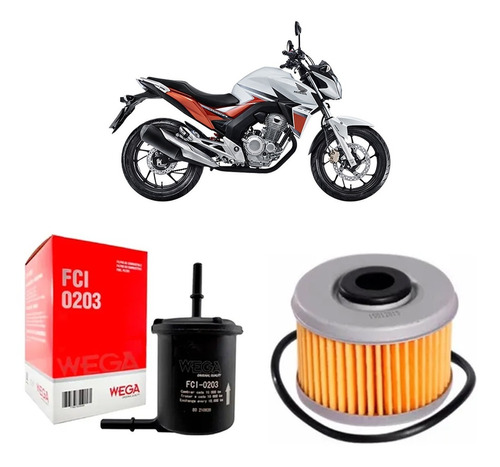 Kit Service Filtros Aceite Y Nafta Cb 250 New Twister Sia+