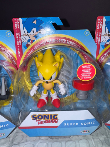 Jakks Sonic The Hedgehog Super Sonic Mecha Sonic 4 Pulgadas (Usado)