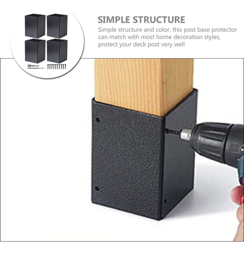 Protector De Columna Con Base De Poste De Repuesto