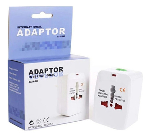 Adaptador Universal Viajero Cualquier Enchufe Brasil Europa