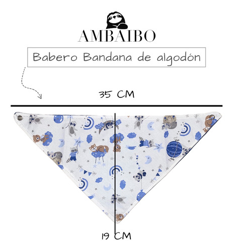 Babero Bandana De Algodón Para Bebés Animales Animales