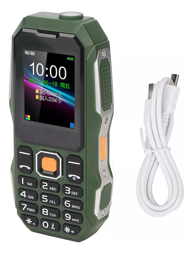Teléfono Móvil Celular De Uso Rudo, Linterna, 1.8 Pulgadas