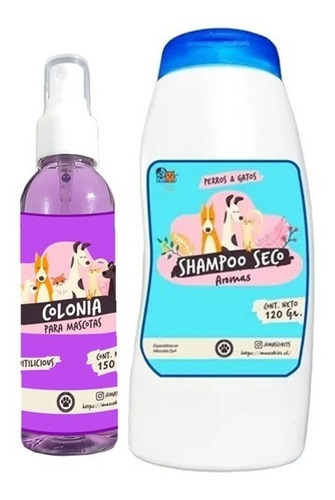 Kit P' Perro Shampoo Seco Coco + Colonia Aroma Fruitilicious