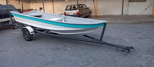 Lancha Modelo Mulita 455 Plus Con Trailer De Hierro