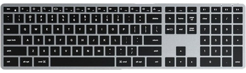 Teclado Bluetooth Satechi Slim X3 Retroiluminado Mac Apple Silver Inglês Us