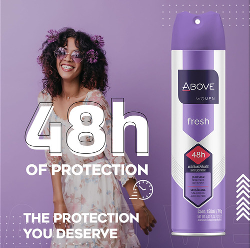 Desodorante Antitranspirante Above Fresh 48 Horas Para Mujer