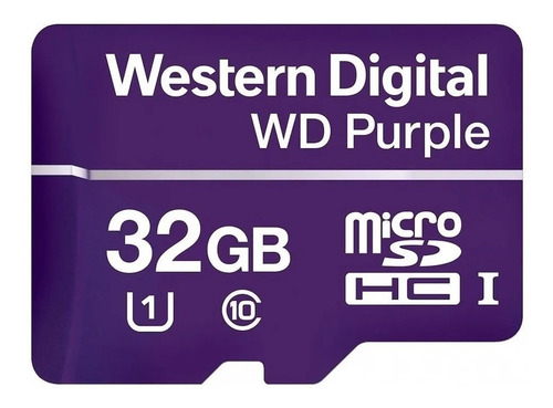 Imagen 1 de 3 de Tarjeta Microsdxc Western Digital Purple 32gb Clase 10