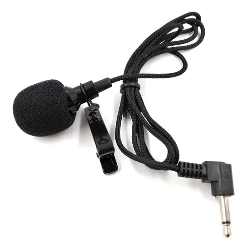 Micrófono De Solapa Streaming Conector Trs 3.5mm - Ps Color Negro