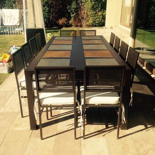Comedor 12 Personas Fierro Para Terraza