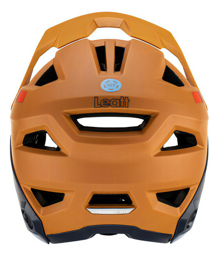 Capacete Leatt 2.0 Mtb Bike Cinza Laranja Queixo Removíve @# Tamanho 55-59