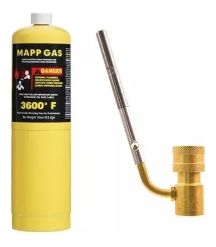Gas Para Soldar Mapp Pro Con Boquilla 1 Cañon Hand Torch