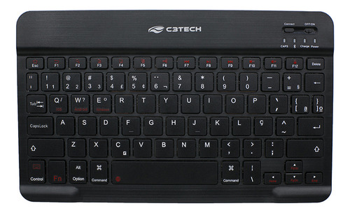 Teclado Com Bluetooth C3tech K-bt40bk Com Recepção Sem Fio