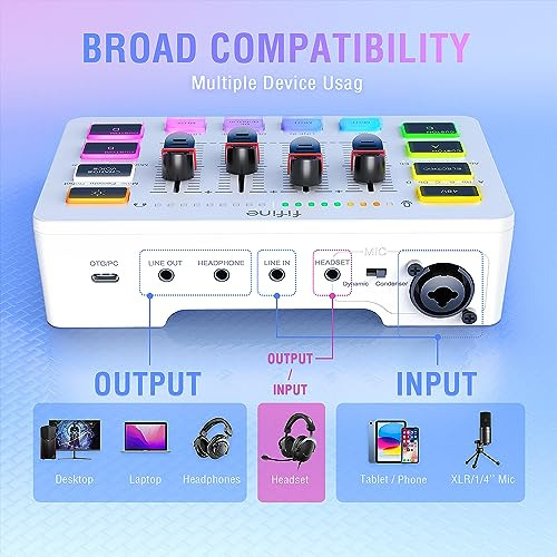 Mezclador De Audio Fifine Para Pc De Streaming De Juegos Con
