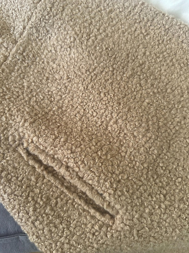 Tapado Mujer Baccino Paño Bouclé Marrón Claro Xs