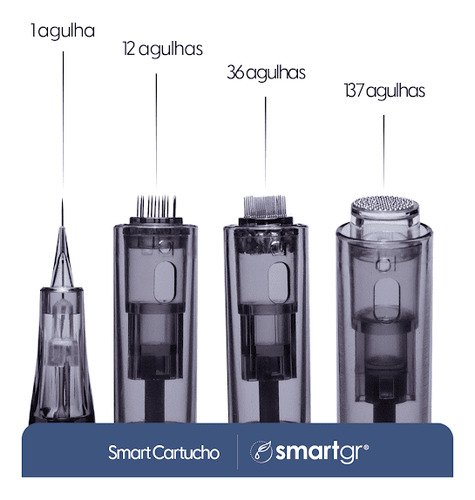 Cartucho Para Derma Pen Smart Gr 10 Unid Com 137 Agulhas