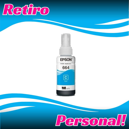 Tinta Epson T664 Amarillo Original 70 Ml 1 Pack