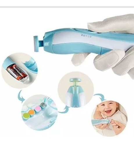 Corta Uñas Pulidor Eléctrico Manicure Pedicure Para Bebe 