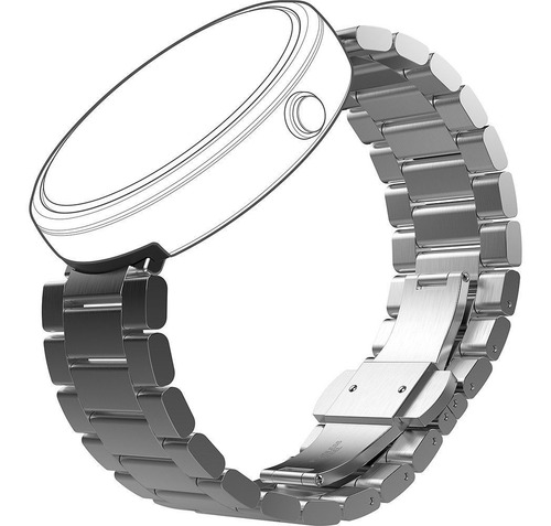 Imagen 1 de 6 de Correa Metal Original Genuine Motorola Moto 360 Smartwatch