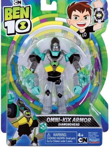 Figura Ben 10 Omni Kix Armor Diamante Diamonhead Original