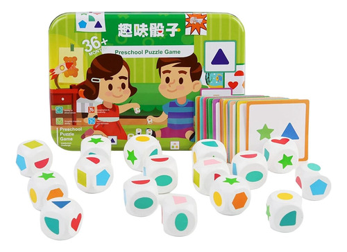 Juego De Dados Para Educación, Juguete De Combinación De