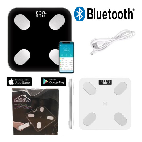 Balanza Bluetooth Smart Personal Recargable 180kg 
