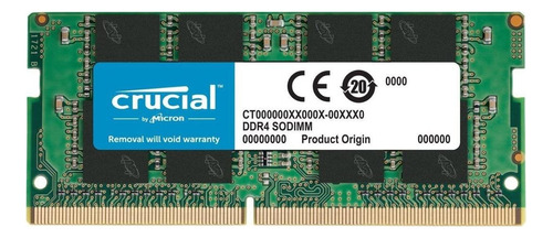 Memoria RAM color verde 8GB 1 Crucial CT8G4SFRA32A
