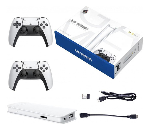 Game Stick Pro M15 4k Hdmi Mas De 20.000 Juegos 20 Consolas Blanco
