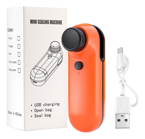 Mini Sellador, Manual, Recargable, Multiusos, Con Cierre De