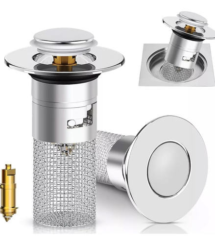 2 Filtro Tapón Para Ducha Fregadero Drenaje Tapa Universal