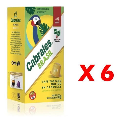 60x Capsulas Cafe Espressarte Cabrales Nespresso Brasil