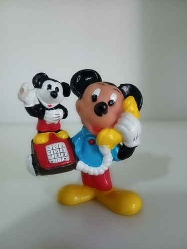 Figura/ Muñeco Mickey Mouse Teléfono Applause Disney Vintage