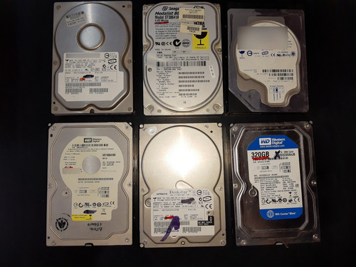 Lote 6 Discos Rígidos A Revisar (wd Hitachi Maxtor Seagate)