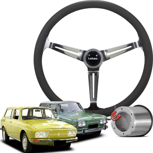 Volante Esportivo Lotse Boxer + Cubo Vw Variant 69/76