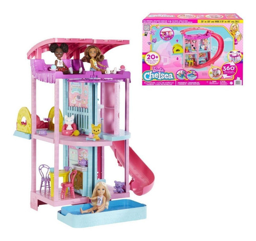 Barbie Chelsea Playset Casa De Bonecas 360 3+ Hck77 Mattel