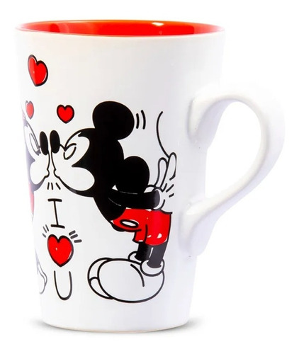 Imagen 1 de 2 de Tazon Largo Minnie Y Mickey Mouse Disney Taza 2