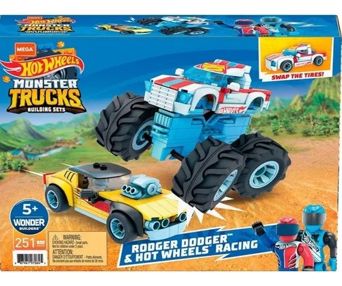 Juguete Mega Construx Rodger Dodger & Hot Wheels Racing