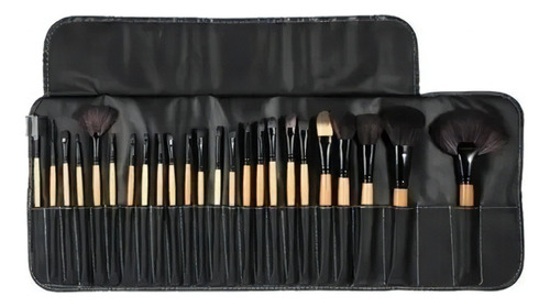 Pack De 3 Set De 24 Brochas Para Maquillaje Profesional Color Marrón