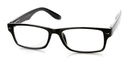 Zerouv Casual Fashion Horned Rim Rectangular Frame Clear Len