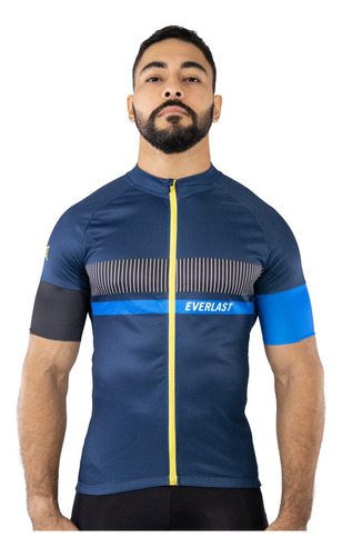 Camiseta De Ciclismo Azul Navy Everlast