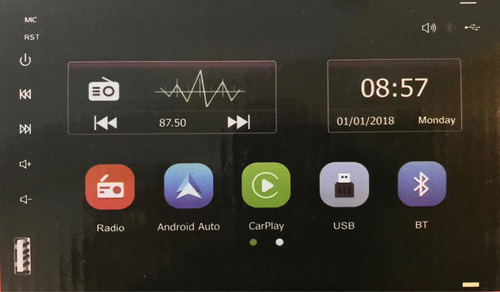 Radio Aiwa Aw 7900 Car Play-android Auto + Cámara/ Musicarro